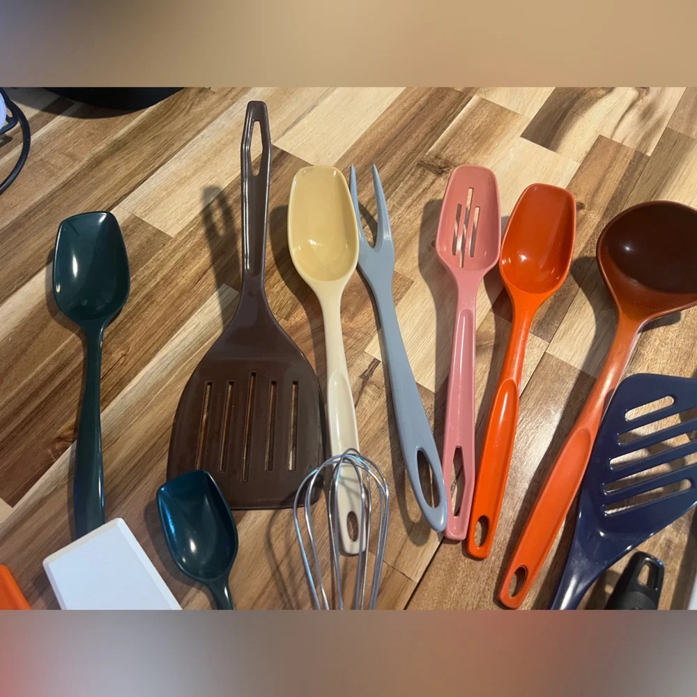 Vintage Melamine Kitchen Serving Utensils plus